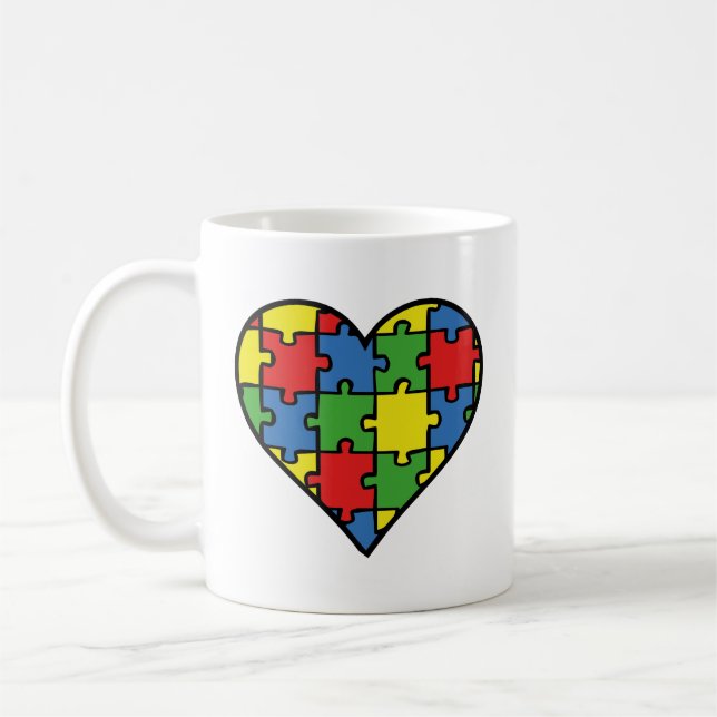 Caneca De Café Autismo Sensibilização Café (Esquerda)
