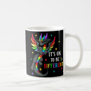 Caneca De Café Autismo Sensibilização Dragão é bom ser Dif