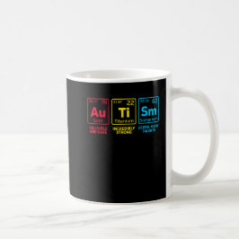 Caneca De Café Autismo Sensibilização Elementos-mãe Mesa periódic