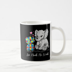 Caneca De Café Autismo Sensibilização O Amor Não Precisa De Palav