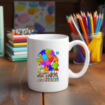 Autismo Sensibilização Quebra-cabeça Mug
