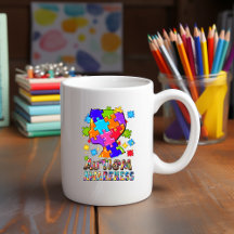 Autismo Sensibilização Quebra-cabeça Mug