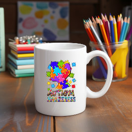 Caneca De Café Autismo Sensibilização Quebra-cabeça Mug