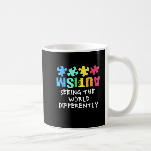 Caneca De Café Autismo suporta ver o mundo diferente