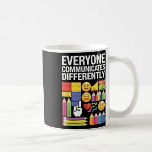 Caneca De Café Autismo Todos Comunicam Diferentemente Autismo Aw
