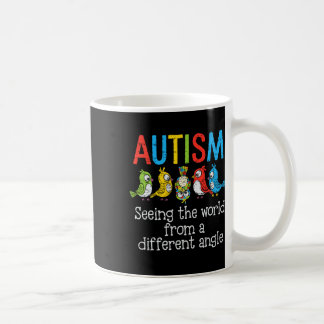 Caneca De Café Autismo Vendo O Mundo De Um Ângulo Diferente Corta