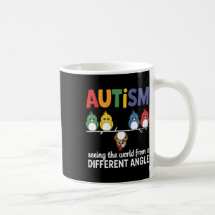 Caneca De Café Autismo Vendo O Mundo De Um Ângulo Diferente Corta