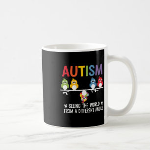 Caneca De Café Autismo Vendo o Mundo de um Ângulo Diferente Corte