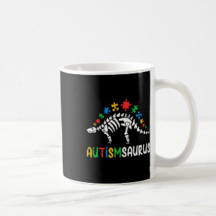 Caneca De Café Autismsaurus Dinossauro Meninos Crianças Autismo C