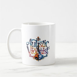 Caneca De Café Autistic and violinist