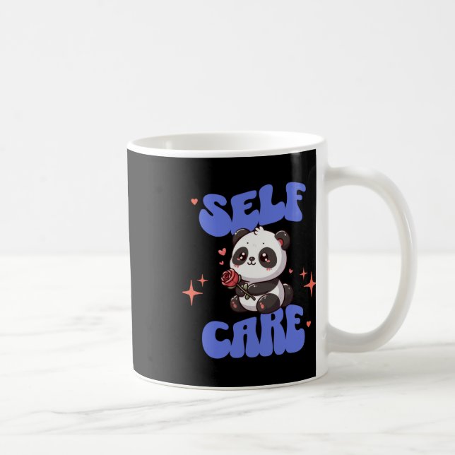 Caneca De Café Autoatendimento Rosa tradicional americano Panda S (Direita)