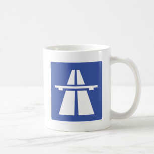 Caneca De Café Autobahnschild