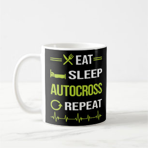 Caneca De Café Autocross Coma Sono Repetir Homens Autocruzados Mu