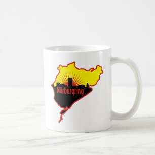 Caneca De Café Autódromo de Nurburgring Nordschleife, Alemanha