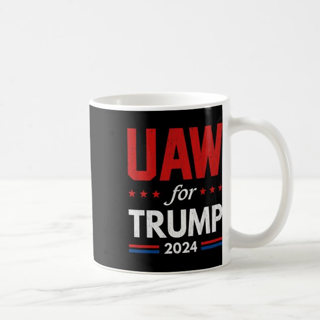 Caneca De Café Automóveis Para Trump 2024 American Flag Trump El (Direita)