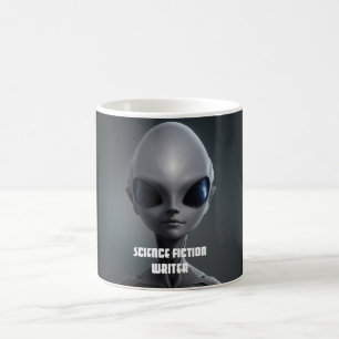Caneca De Café Autor de Ficção Científica Alienígena Sci-Fi