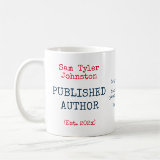 Caneca De Café Autor Escritor Publicado