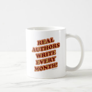 Caneca De Café Autores Verdadeiros Escrevem Todos Os Meses Slogan
