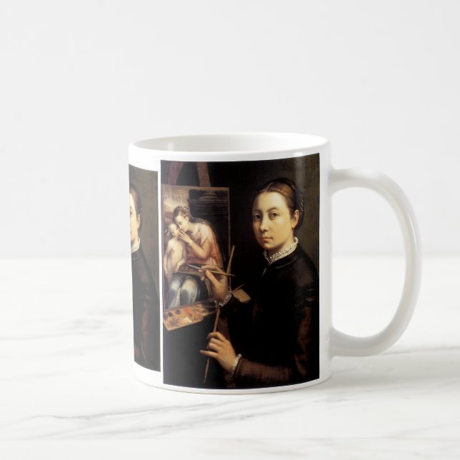 Caneca De Café Autorretrato no Easel (Direita)
