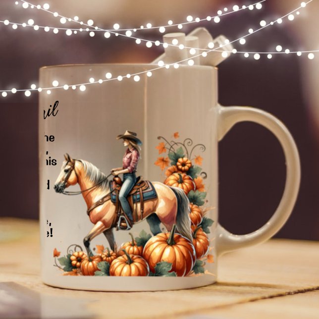 Caneca De Café Autumn Cowgirl Mug (Enjoy this fun Autumn design!)