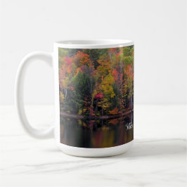 Caneca De Café Autumn Deixa Cena de Cores de Cores de Coffee Mug