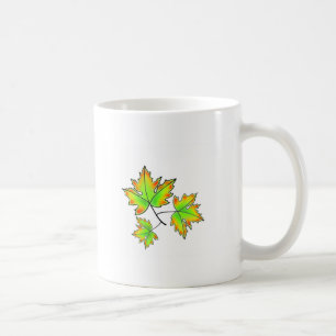 Caneca De Café Autumn deixa uma elegante botânica de outono