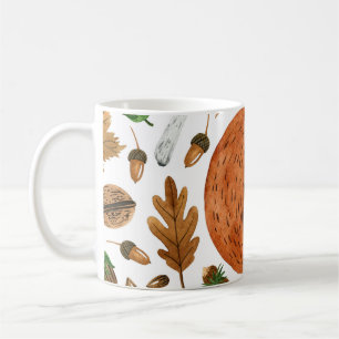 Caneca De Café Autumn Dreams: Watercolor Squirrel Haven