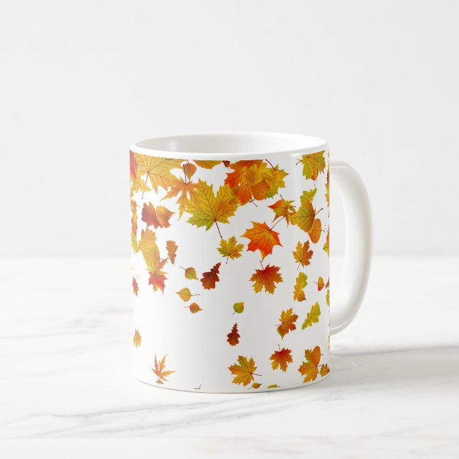 Caneca De Café Autumn Fall Deixa Mug (Frente Esquerda)