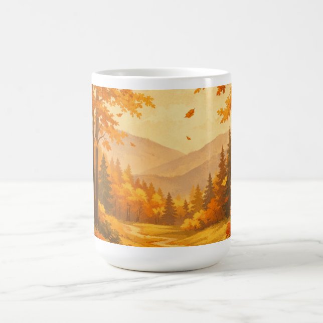 Caneca De Café Autumn Forest Nature Mug (Centro)