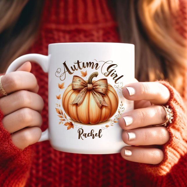 Caneca De Café Autumn Girl Mug (Criador carregado)