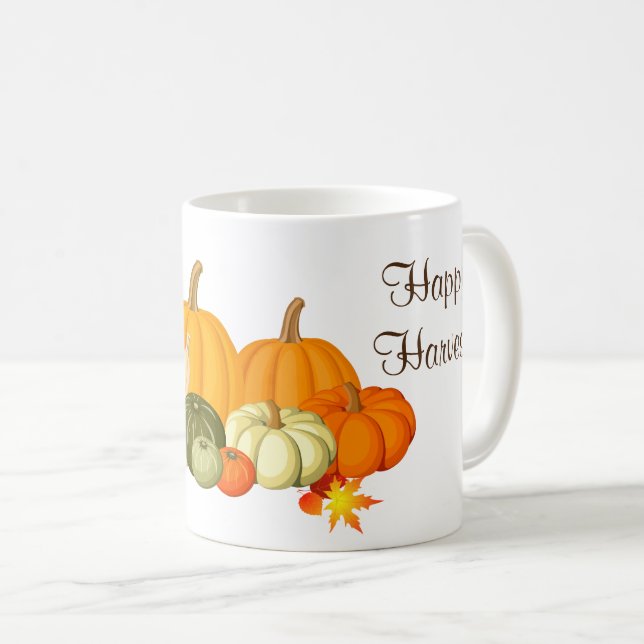 Caneca De Café Autumn Happy Harvest Mug (Frente Esquerda)