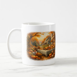 Caneca De Café Autumn Harvest Gathering Farmhouse Thanksgiving