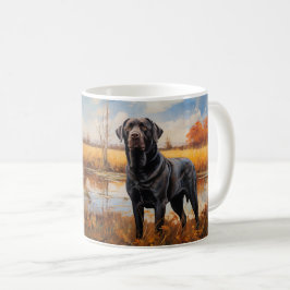 Caneca De Café Autumn Labrador