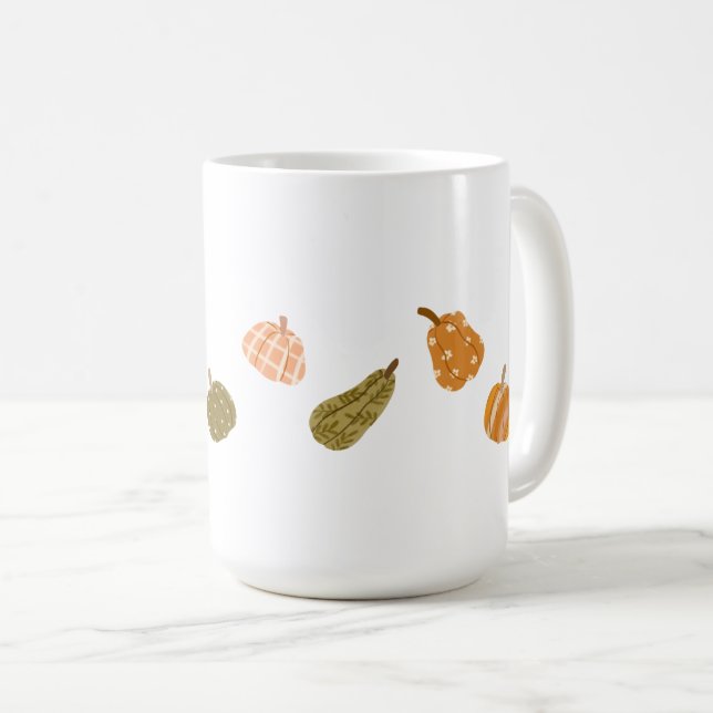 Caneca De Café Autumn Pumpkin Patch - Rustic Fall Co (Frente Esquerda)