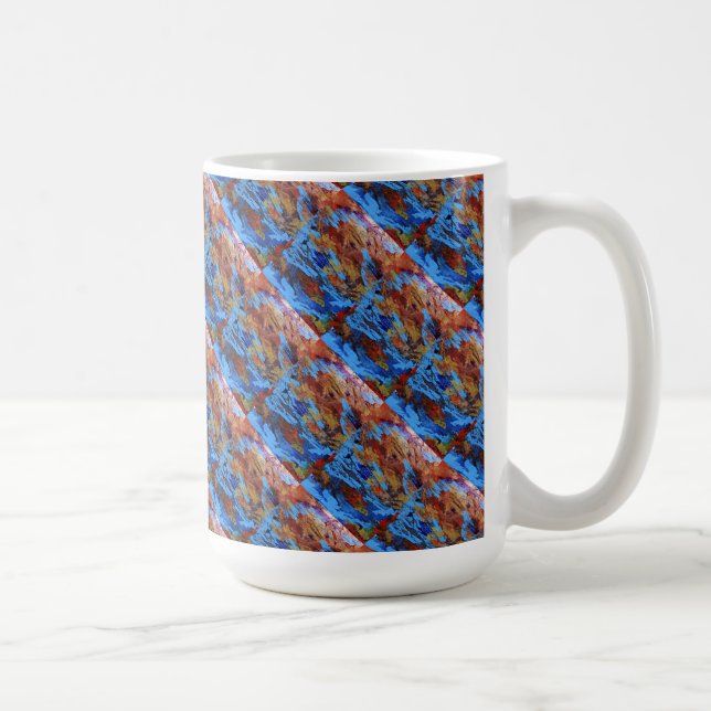 Caneca De Café "Autumn Streams" Abstract Design Mug (Direita)