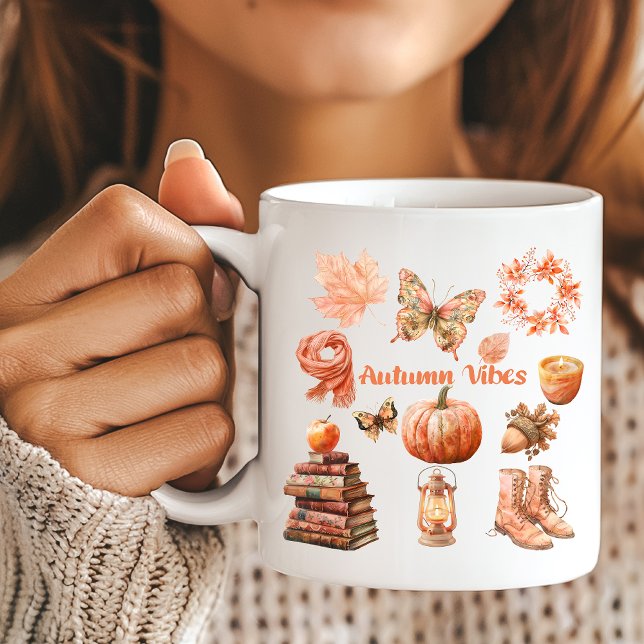 Caneca De Café Autumn Vibes (Criador carregado)