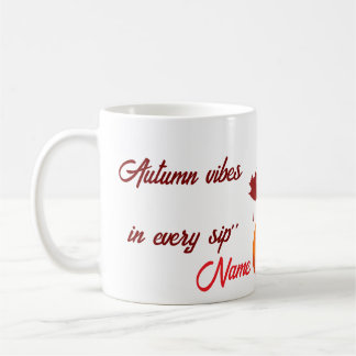 Caneca De Café : Autumn Vibes Personalizado Mug