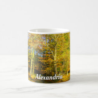 Caneca De Café Autumn Woods & Sunshine - Personalizado