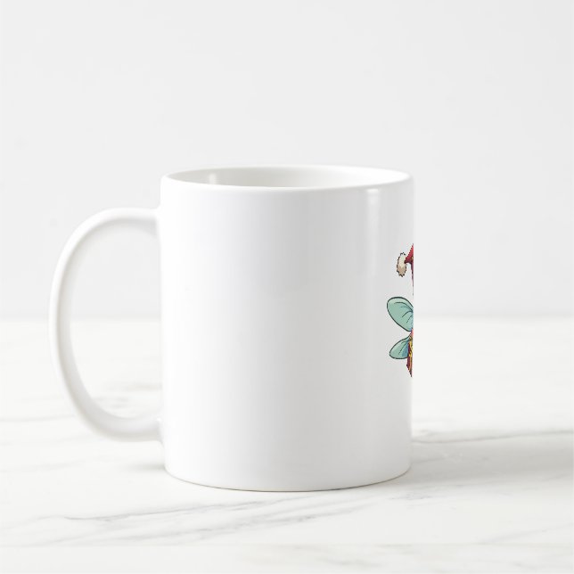 Caneca De Café Auxiliar de Dragonfly de papais noeis (Esquerda)
