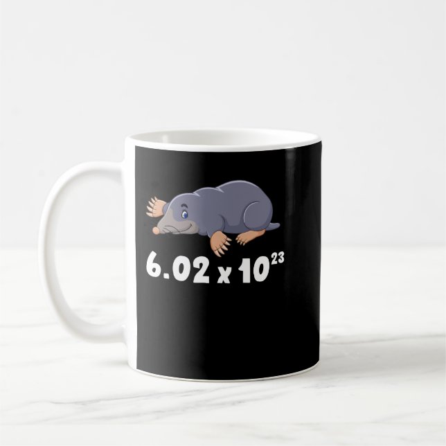 Caneca De Café Avagadros Número Química Engraçada Mole Day (Esquerda)