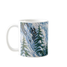 Avalanche Mountain Snow Scene