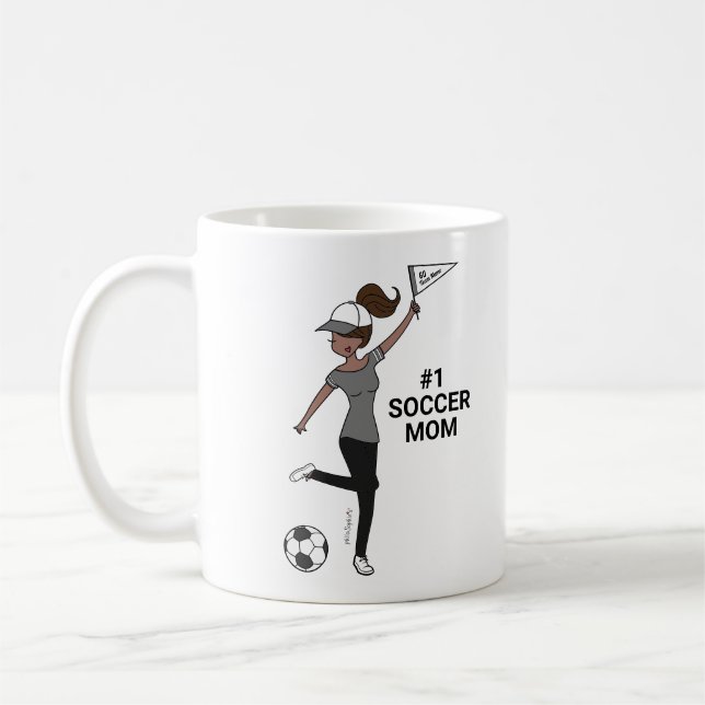 Caneca De Café Avatar Personalizado #1 Ventilador de Futebol (Esquerda)