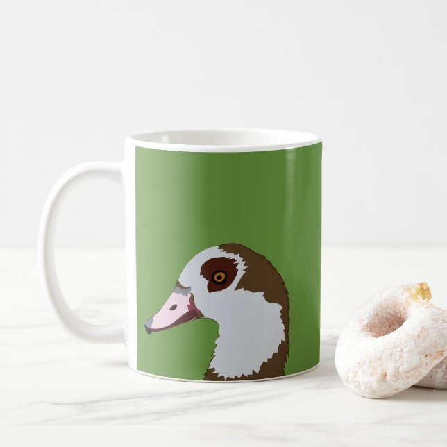 Caneca De Café Ave de Água Ganso  (Com Donut)