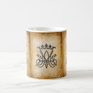 Caneca De Café Ave Maria Monograma