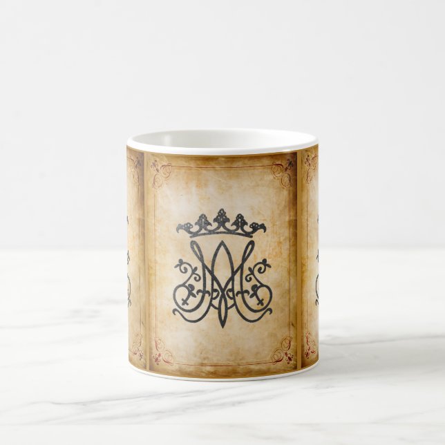 Caneca De Café Ave Maria Monograma (Centro)