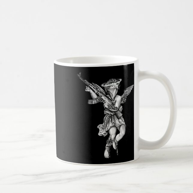 Caneca De Café Avenging Angel Sinner Chicano Tattoo (Direita)