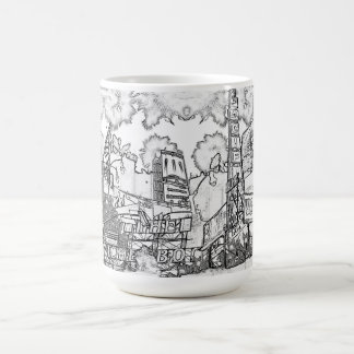 Caneca De Café Avenida do por do sol