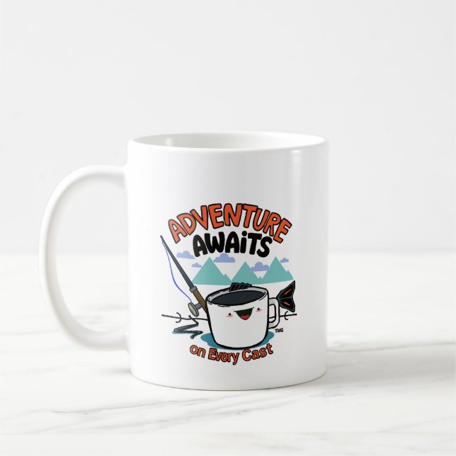 Caneca De Café Aventura Aguarda em Cada Lançamento (Esquerda)