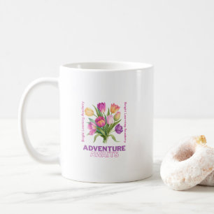 Caneca De Café Aventura Aguarda Professora De Espírito Escolar