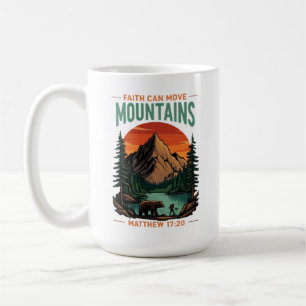 Caneca De Café Aventura Cristã da Fé Pode Mover Montanhas